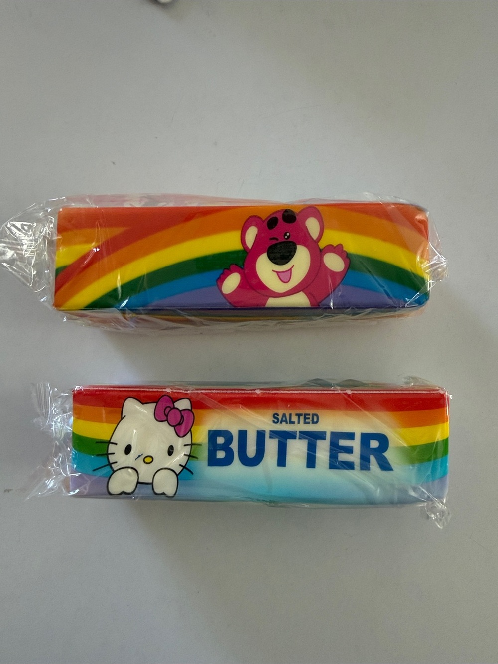 NIP Cute Rainbow Butter Squishy. Set of 2.